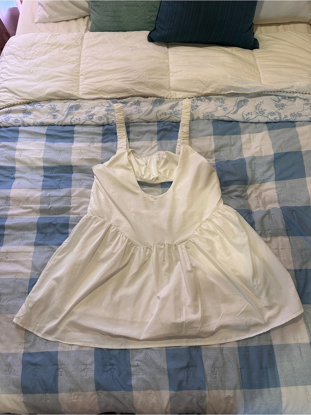 White Skater Dress with Shorts Fit and Flare